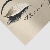 Champaigne Sepia BridalGold Glitter Dank je ogen Tissuepapier (Detail)