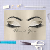 Champaigne Sepia BridalGold Glitter Dank je ogen Tissuepapier (Craft)