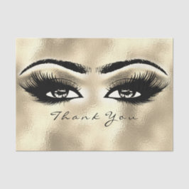 Champaigne Sepia Bruids Glitter Dank Ogen Goud Tissuepapier