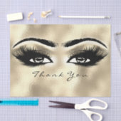 Champaigne Sepia Bruids Glitter Dank Ogen Goud Tissuepapier (Craft)