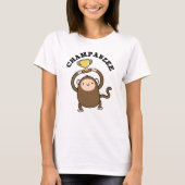 Champanzee Funny Champion Chimpanzee Pun T-shirt (Voorkant)