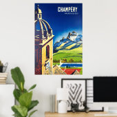 Champéry, Valais, Suisse, Ski Poster (Thuiskantoor)