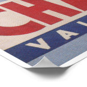 Champery Zwitserland  Ski Poster (Hoek)