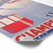 Champery Zwitserland  Ski Poster (Hoek)
