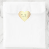 Champiagne Gold Beauty Naam Bruids Hart Dank u Hart Sticker (Tas)