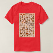 Champignon I  Franse paddenstoelenkaart van Adobe T-shirt (Design voorkant)