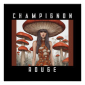 Champignon Rouge Perfect Poster (Voorkant)