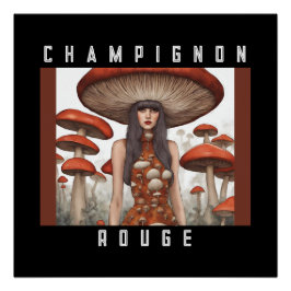 Champignon Rouge Perfect Poster