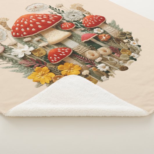 champignon Sherpa Blanket Sherpa Deken (3/4)