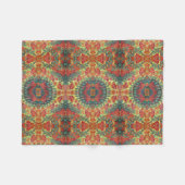 champignonbladeren patroon fleece deken (Voorkant (Horizontaal))