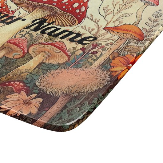  champignonglas snijplank (Hoek)