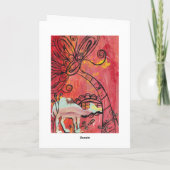 champignonkameel Wenskaart Kaart (Achterkant)