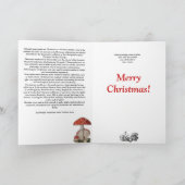 Champignonkerstmis Feestdagen Kaart (Binnen)