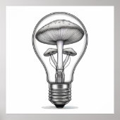 champignonlampconcept poster (Voorkant)