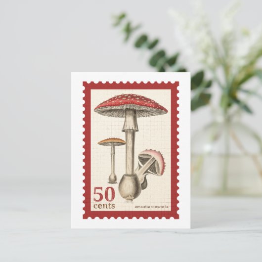 champignonpostzegel-Briefkaart Briefkaart (Staand voorkant)