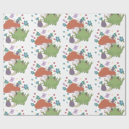 champignons cadeaupapier (Vlak)