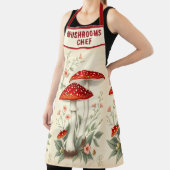 Champignons Chef Fly Agaric Bloemen Rood en Wit Schort (Insitu)