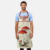 Champignons Chef Fly Agaric Bloemen Rood en Wit Schort (Gedragen)