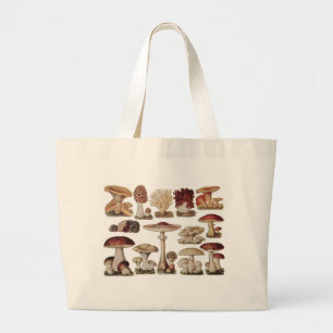 champignons grote tote bag