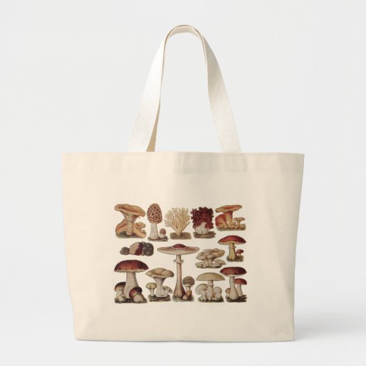 champignons grote tote bag (Voorkant)