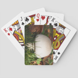 Champignons in een bos pokerkaarten