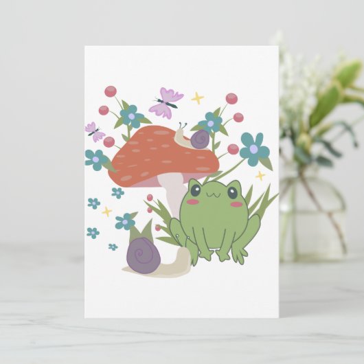 champignons kaart (Staand voorkant)