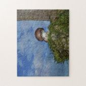 Champignons mit blauem Himmel Legpuzzel (Verticaal)