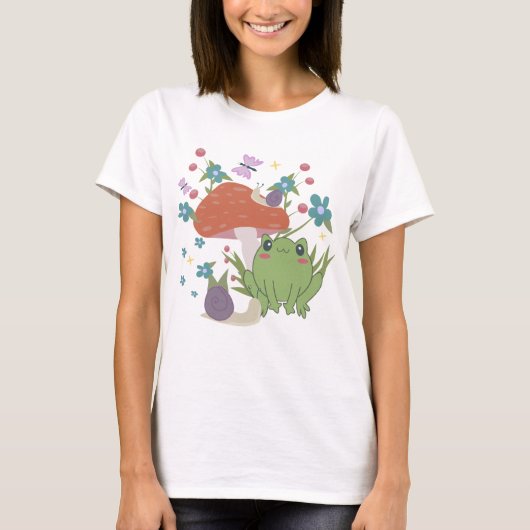 champignons t-shirt (Voorkant)