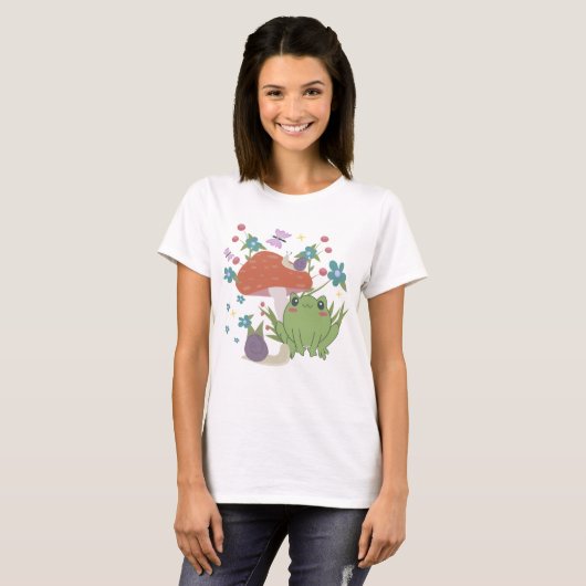 champignons t-shirt (Voorkant volledig)