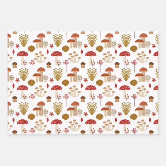 CHAMPIGNONS & TOAD STOELTJES INPAKPAPIER VEL (Voorkant 2)