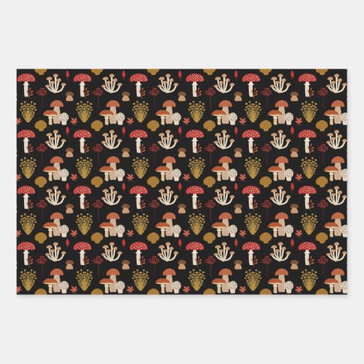 CHAMPIGNONS & TOAD STOELTJES INPAKPAPIER VEL (Voorkant)