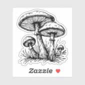 Champignons vinyl sticker (Vel)