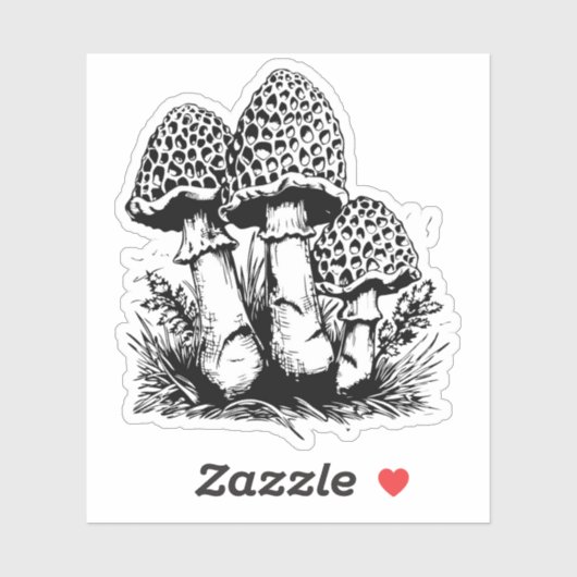 Champignons vinyl sticker (Vel)
