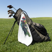 champignonschedelbos golfhanddoek (Groen)