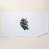 champignonschedelbos strandlaken (Voorkant)