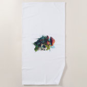 champignonschedelbos strandlaken (Voorkant)