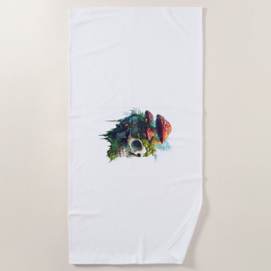 champignonschedelbos strandlaken (Voorkant)