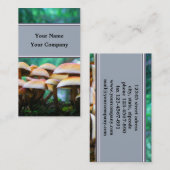 Champignonsjabloon voor visitekaartjes (Voorkant / Achterkant)