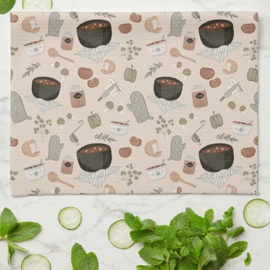 champignonstoofpot theedoek (Gevouwen)