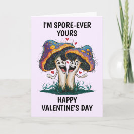 champignonvormige Valentijnsdag Kaart