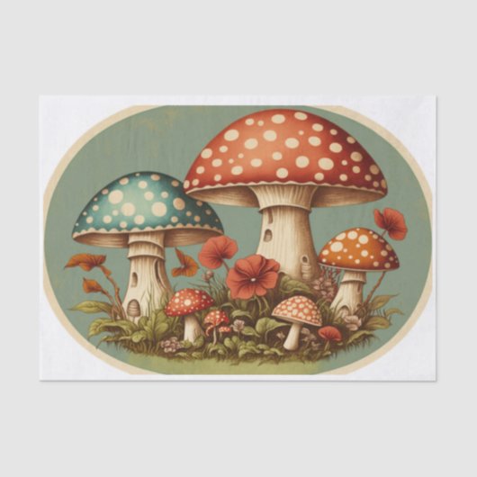 champignonvrije ovaal tissuepapier (Voorkant)