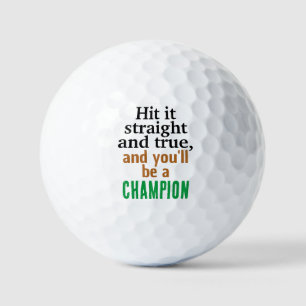 Champion Ball Quote Gecorrigeerde Golf Ball-Prin Golfballen