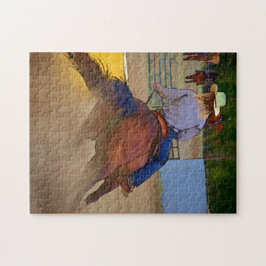 Champion Barrel Racer Legpuzzel (Horizontaal)