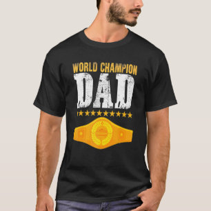 Champion Belt Father Day van Kinder Pap T-shirt