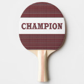 CHAMPION Black Rubber Back Pin Pong Paddle Tafeltennisbatje (Voorkant)