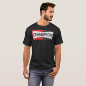  Champion (Brad Pitt) Champion Klassieke T-S T-shirt (Voorkant volledig)