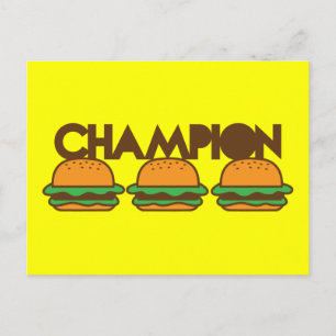CHAMPION BURGERS yum! Briefkaart
