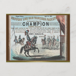 Champion Clipper Zeilen Briefkaart
