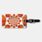 Champion Court Vision: Basketbal spel van de Champ Bagagelabel (Voorkant horizontaal)