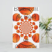 Champion Court Vision: Basketbal spel van de Champ Briefpapier (Staand voorkant)